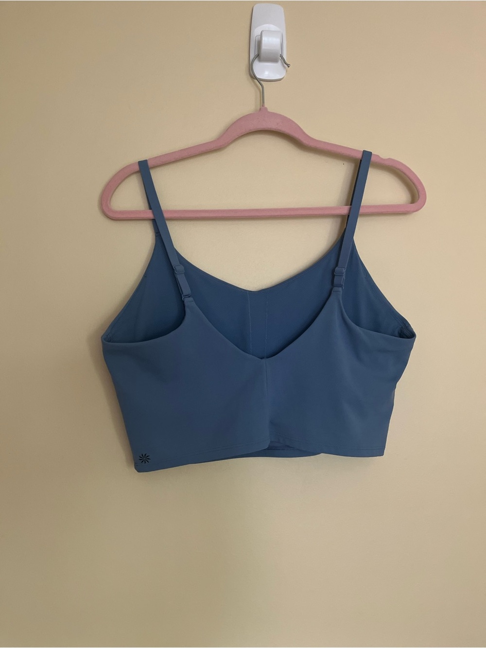 Athleta Cropped Tank Top Blue Size L - Picture 2 of 4